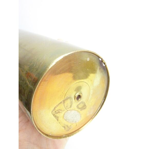 Vintage Brass Flower Floral Decorative Vase - Picture 4 of 5